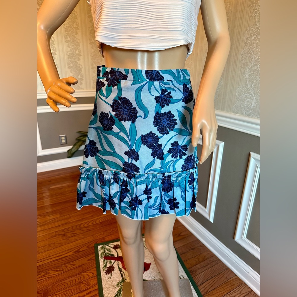 DRAPER JAMES! Buttercup Bloom🌸Madison Skirt/Buttercup Blue/Size-0 - Picture 2 of 13